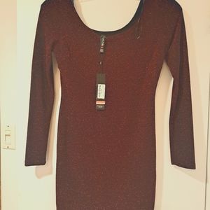 Cherry Red Short Tight Dress L Colori Brand (Canada)